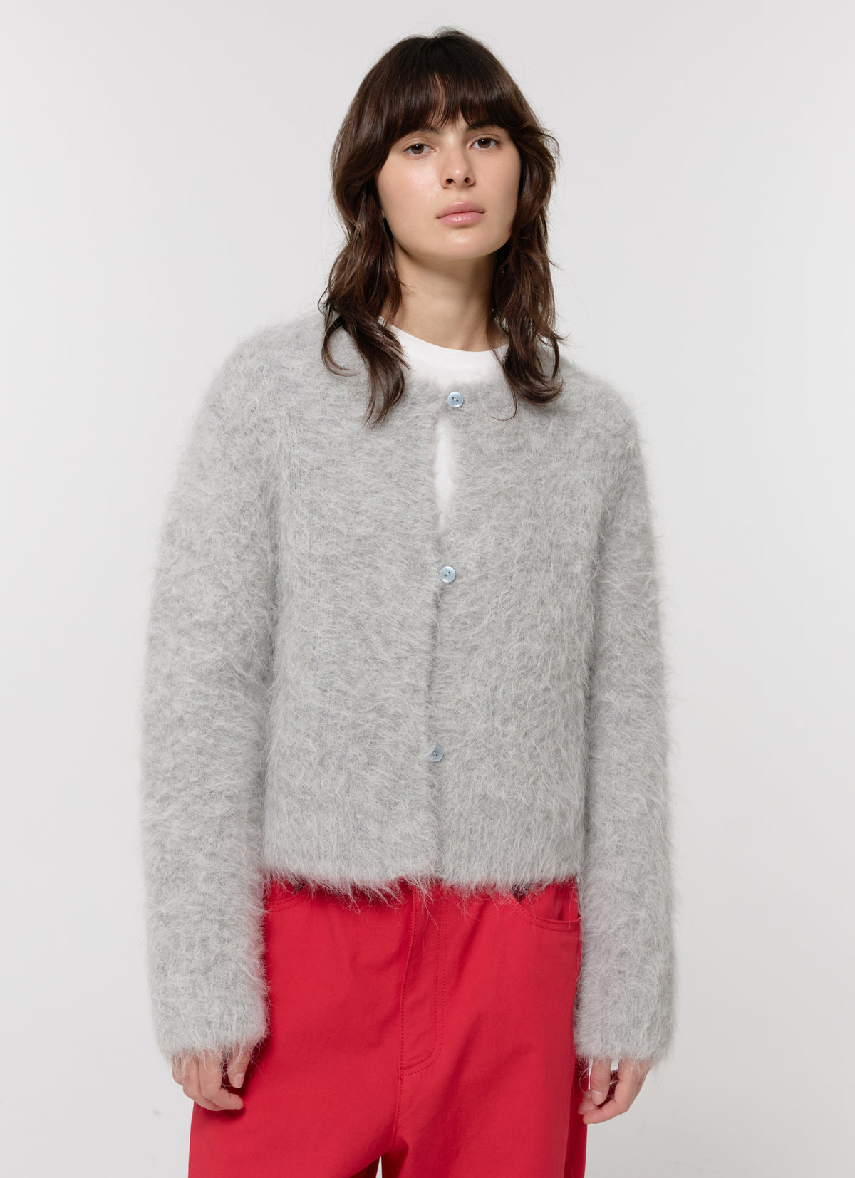 26FW SURI ALPACA BRUSHED CARDIGAN