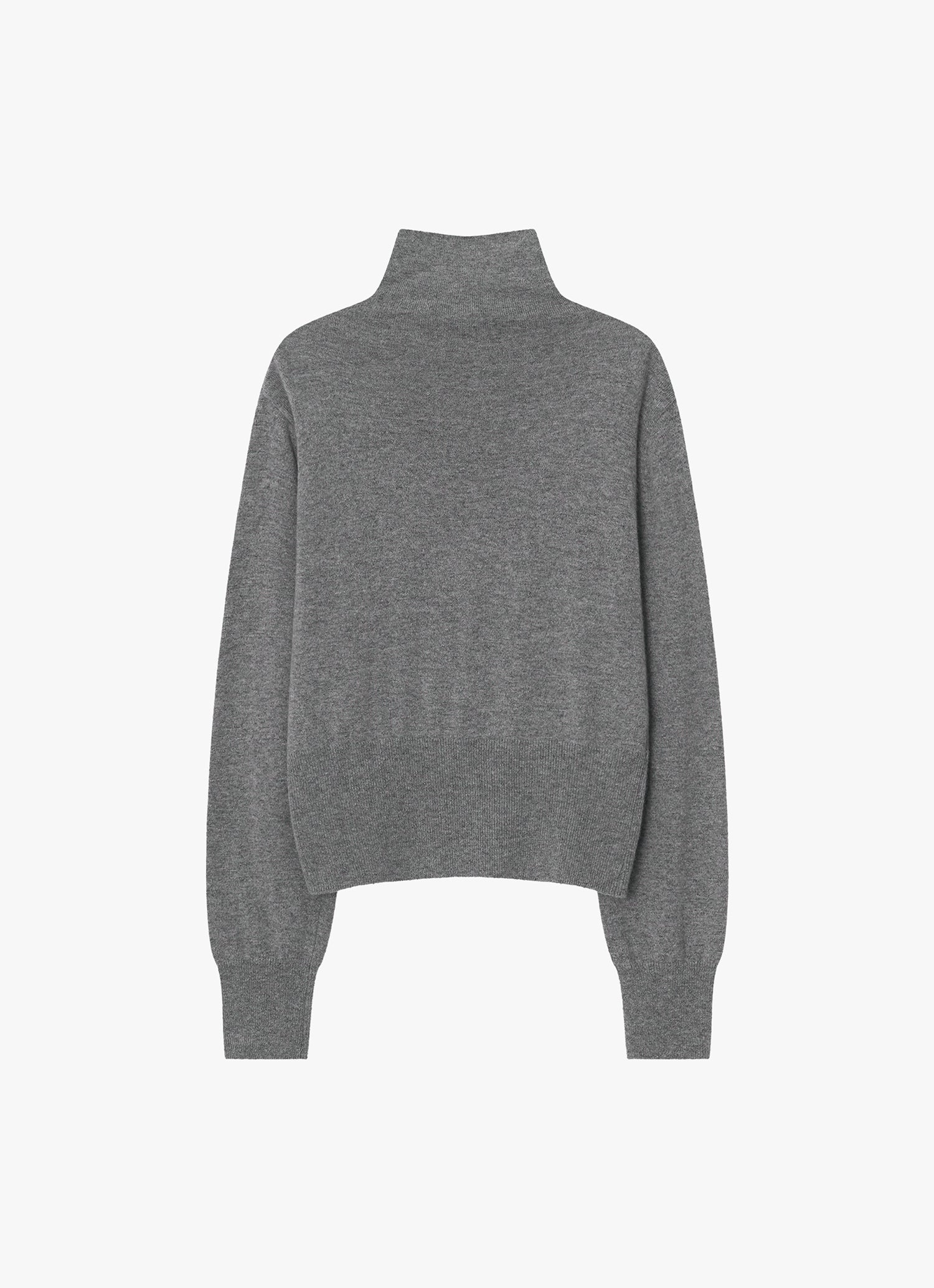 WOOL BLEND HIGH-NECK CARDIGAN