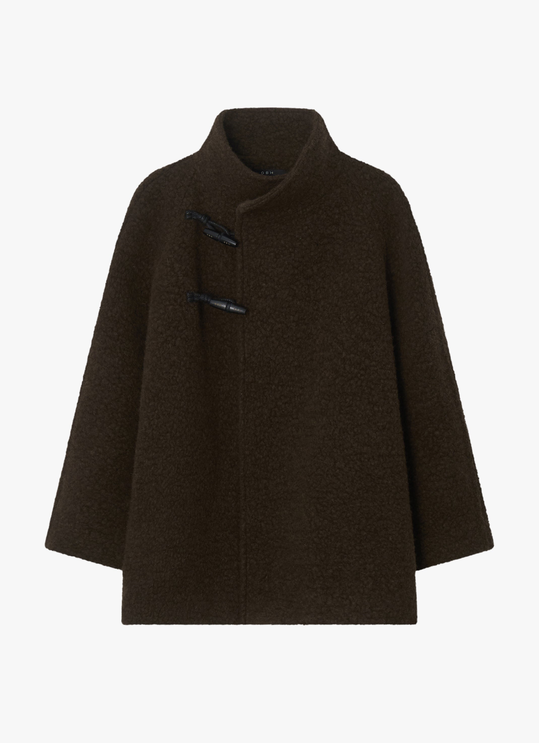 HIGH-NECK TOGGLE COAT｜ウールハーフコート｜GBH Japan
