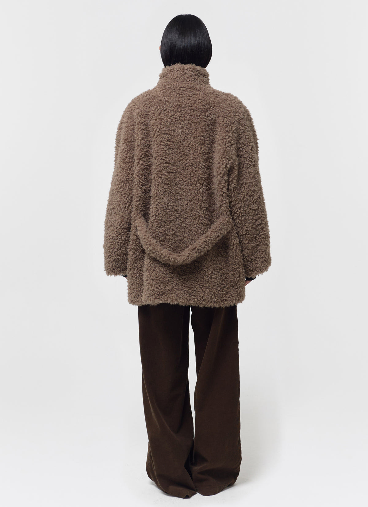 26FW HIGH-NECK TOGGLE FUR COAT