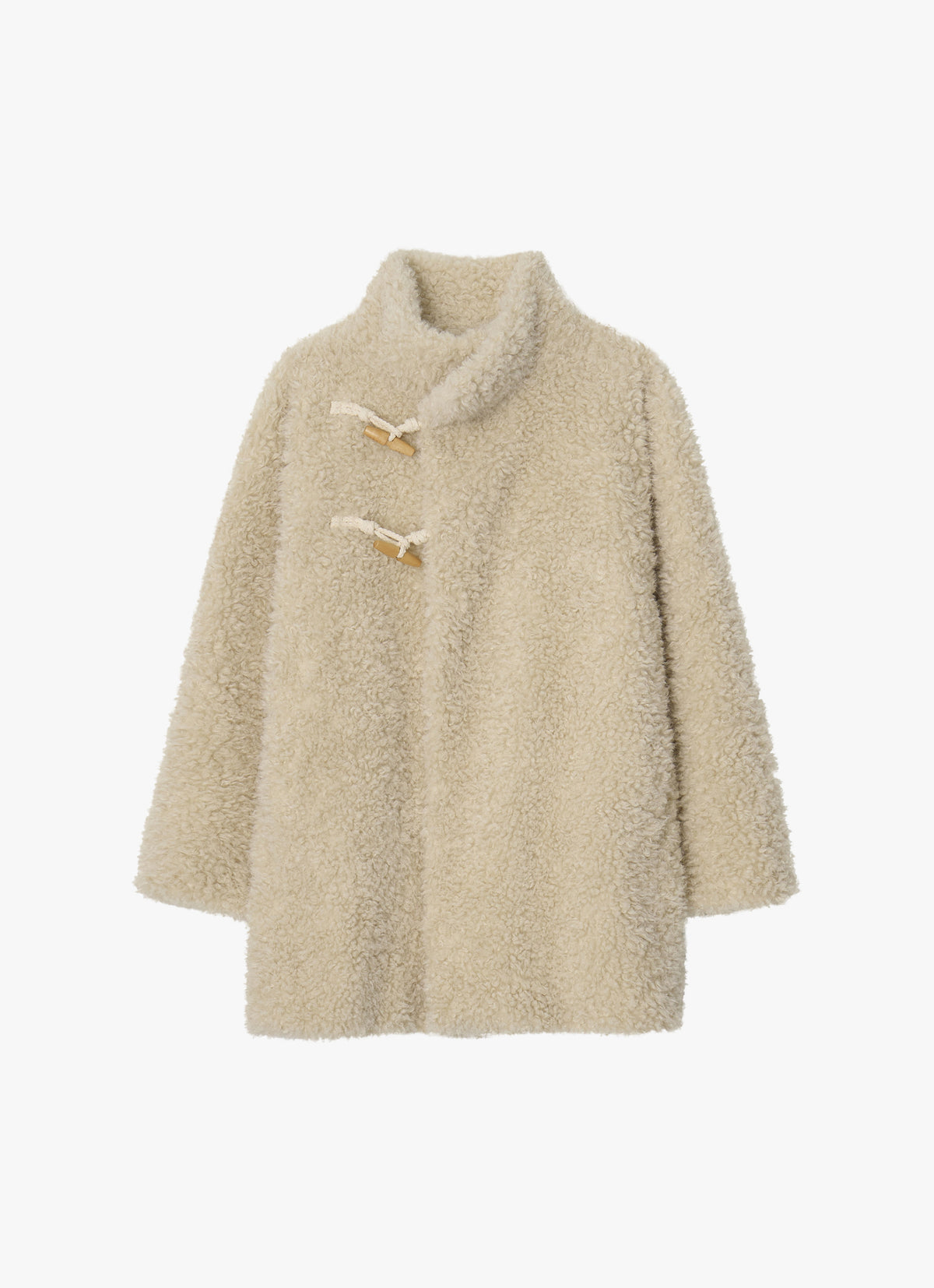 26FW HIGH-NECK TOGGLE FUR COAT