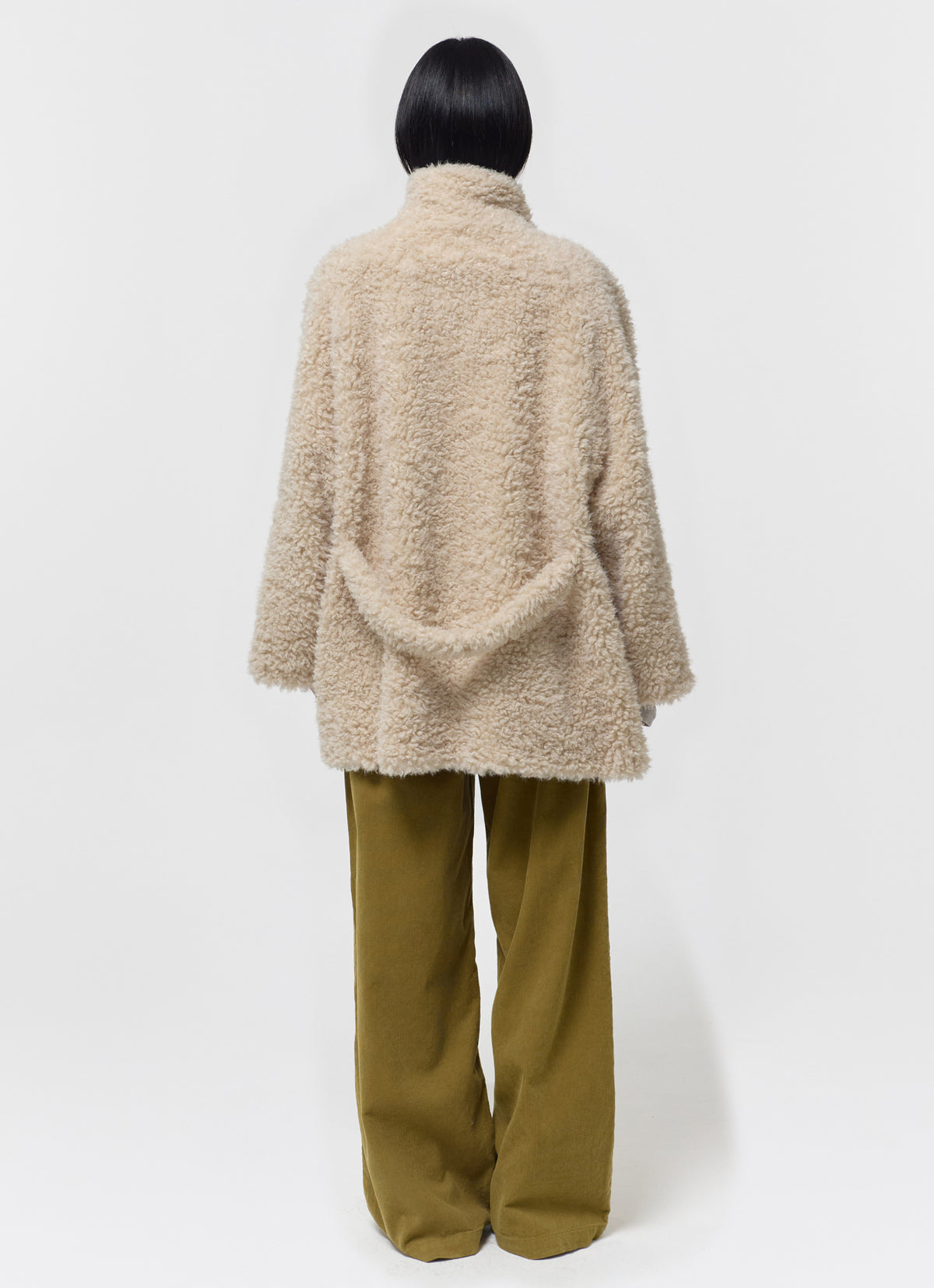 26FW HIGH-NECK TOGGLE FUR COAT