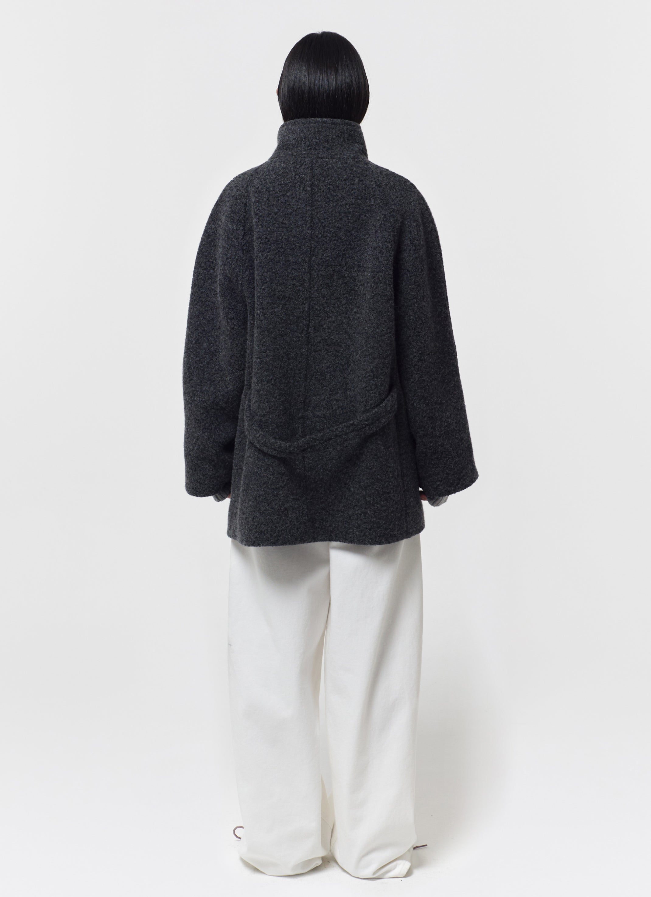 HIGH-NECK TOGGLE COAT｜ウールハーフコート｜GBH Japan