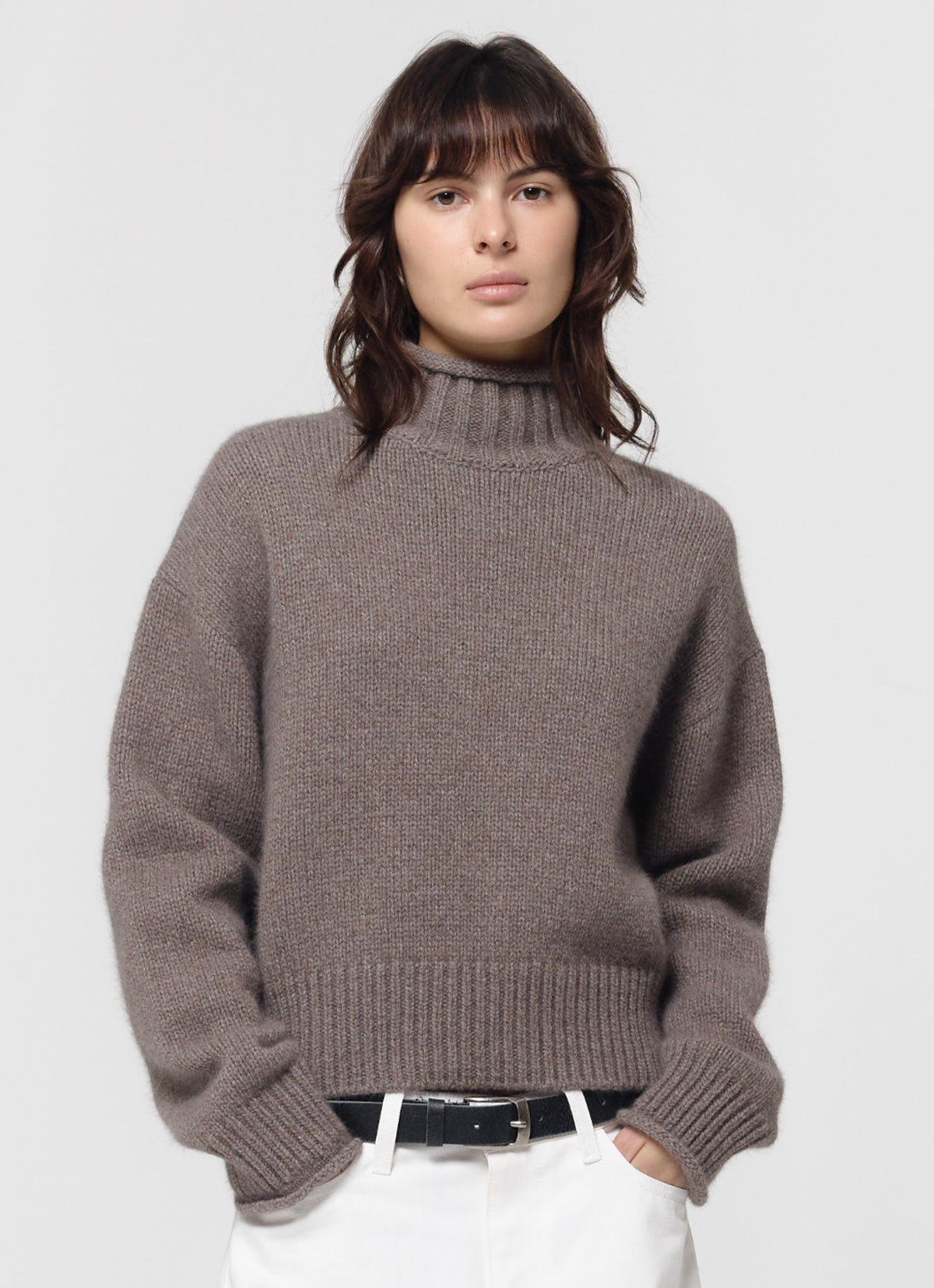 26FW FOX CASHMERE ROLL TURTLENECK