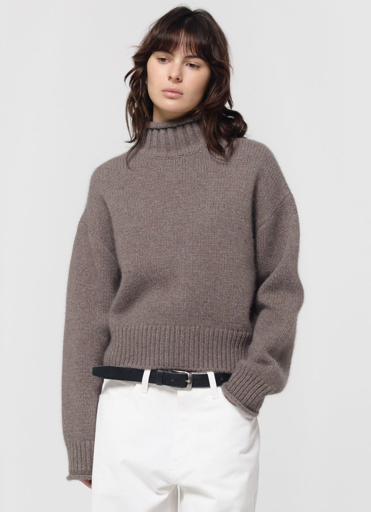 26FW FOX CASHMERE ROLL TURTLENECK