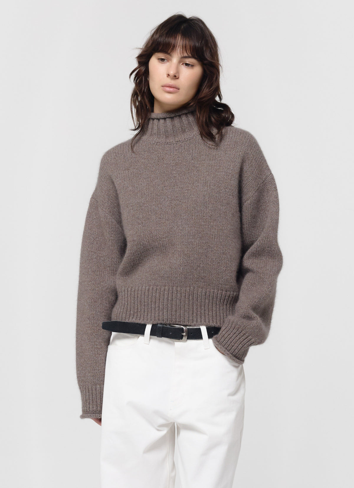 26FW FOX CASHMERE ROLL TURTLENECK