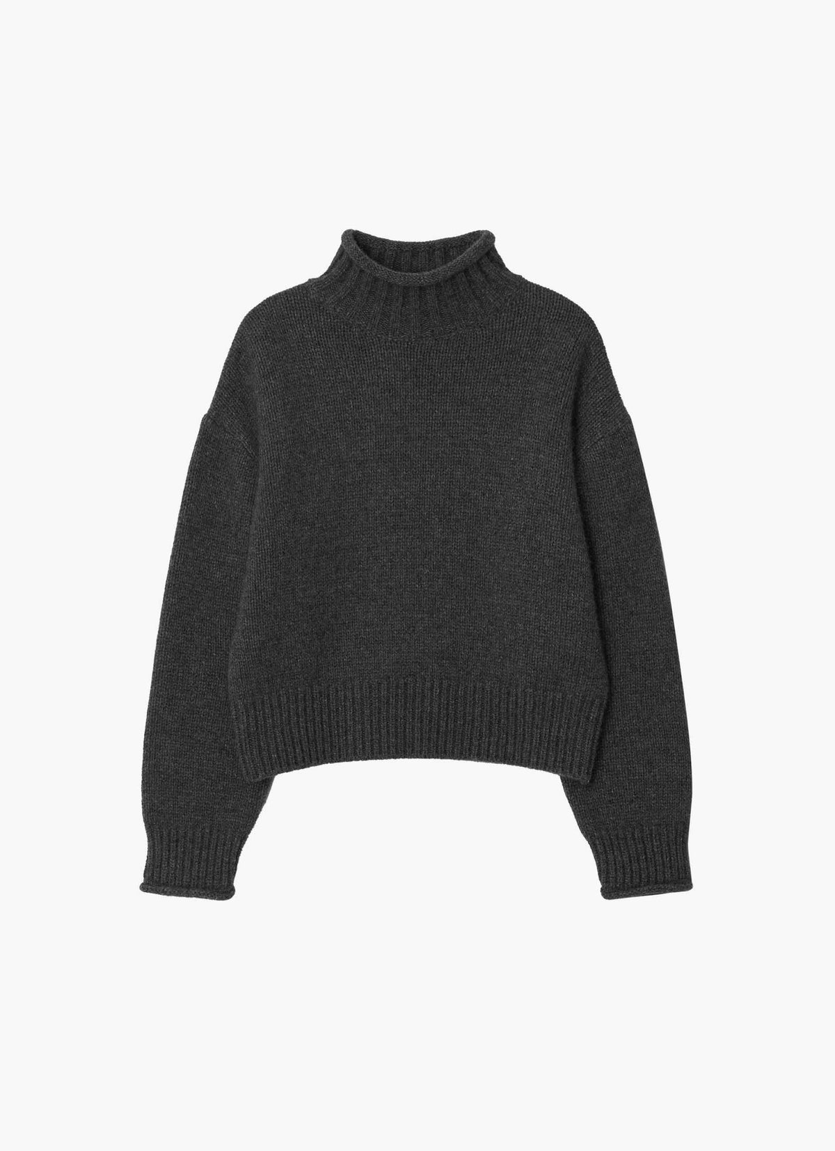 26FW FOX CASHMERE ROLL TURTLENECK
