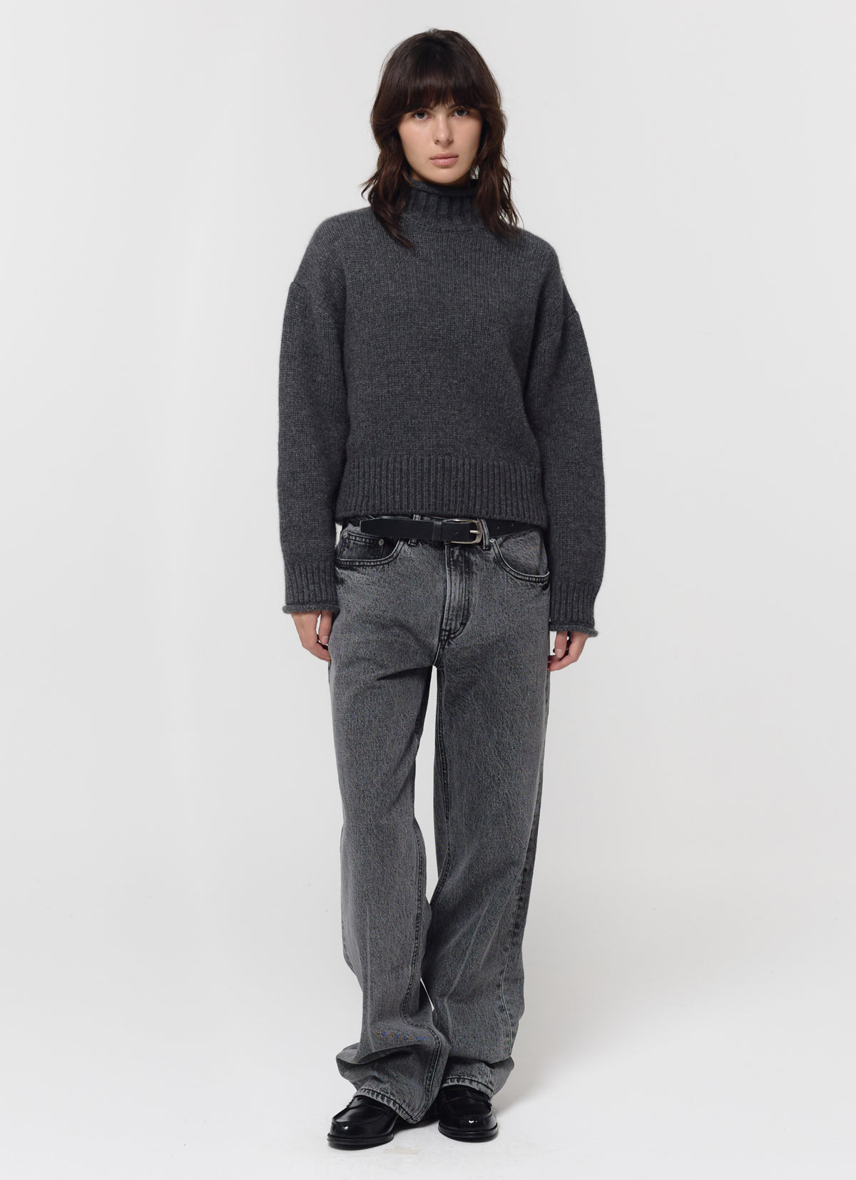 26FW FOX CASHMERE ROLL TURTLENECK