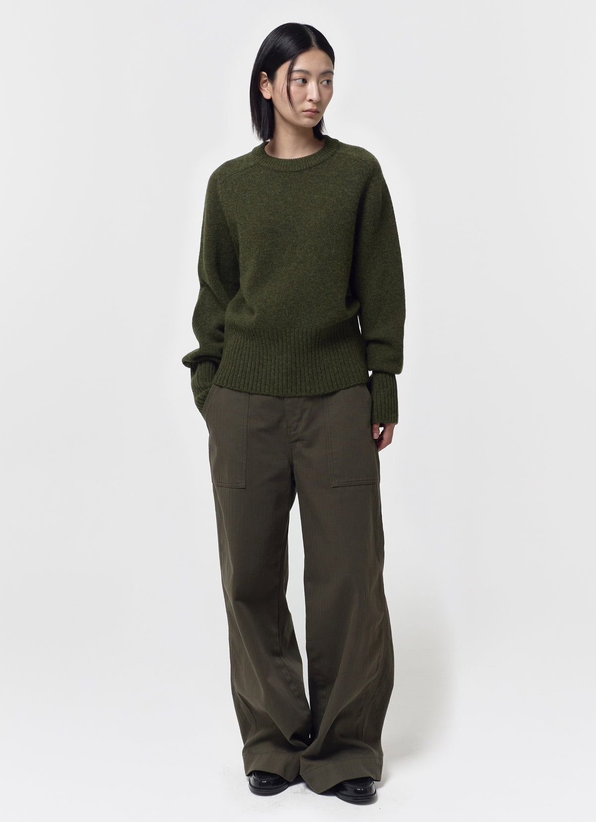 26FW WOOL CREW NECK KNIT