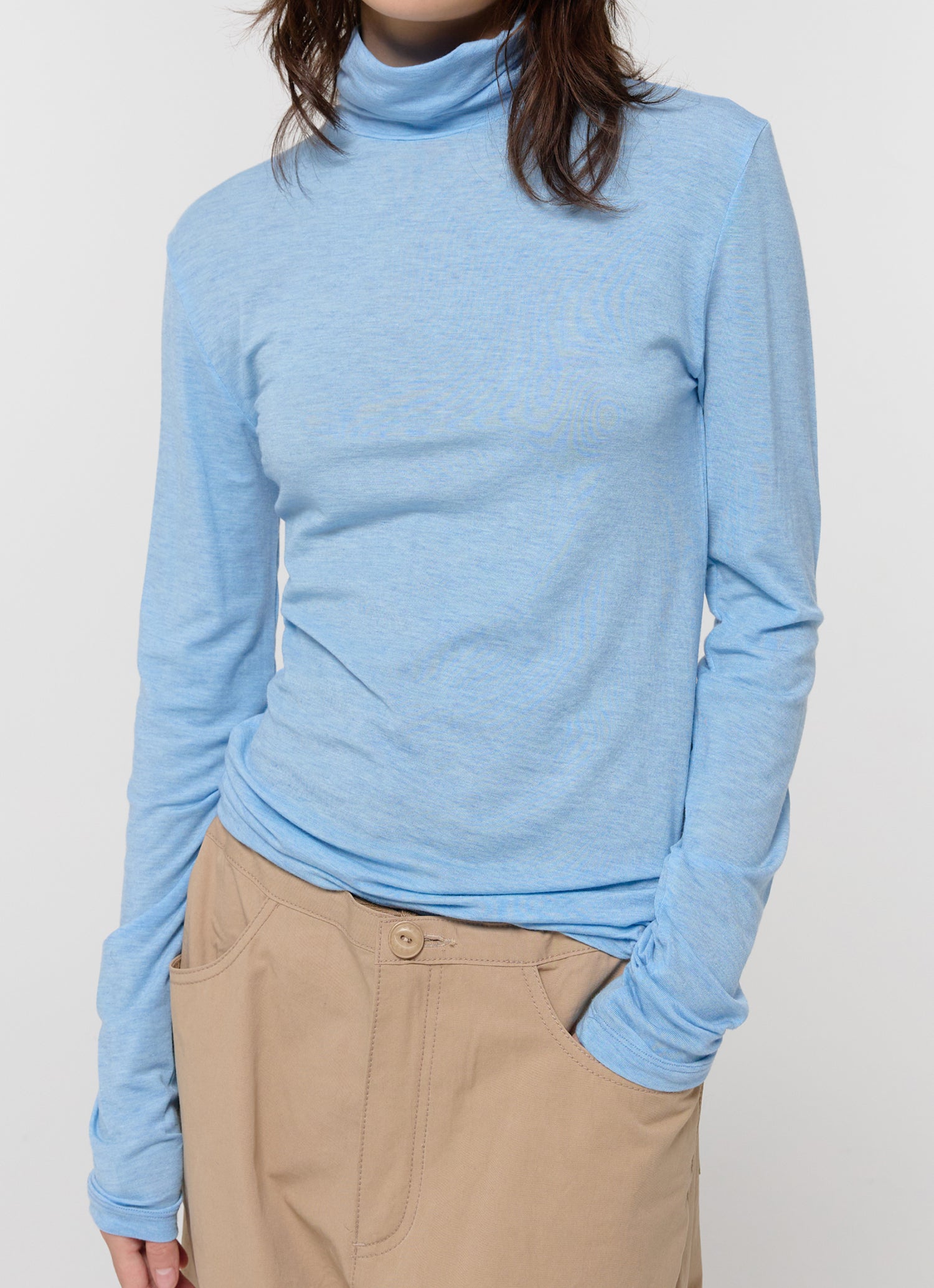 TURTLE NECK SLIM TOP