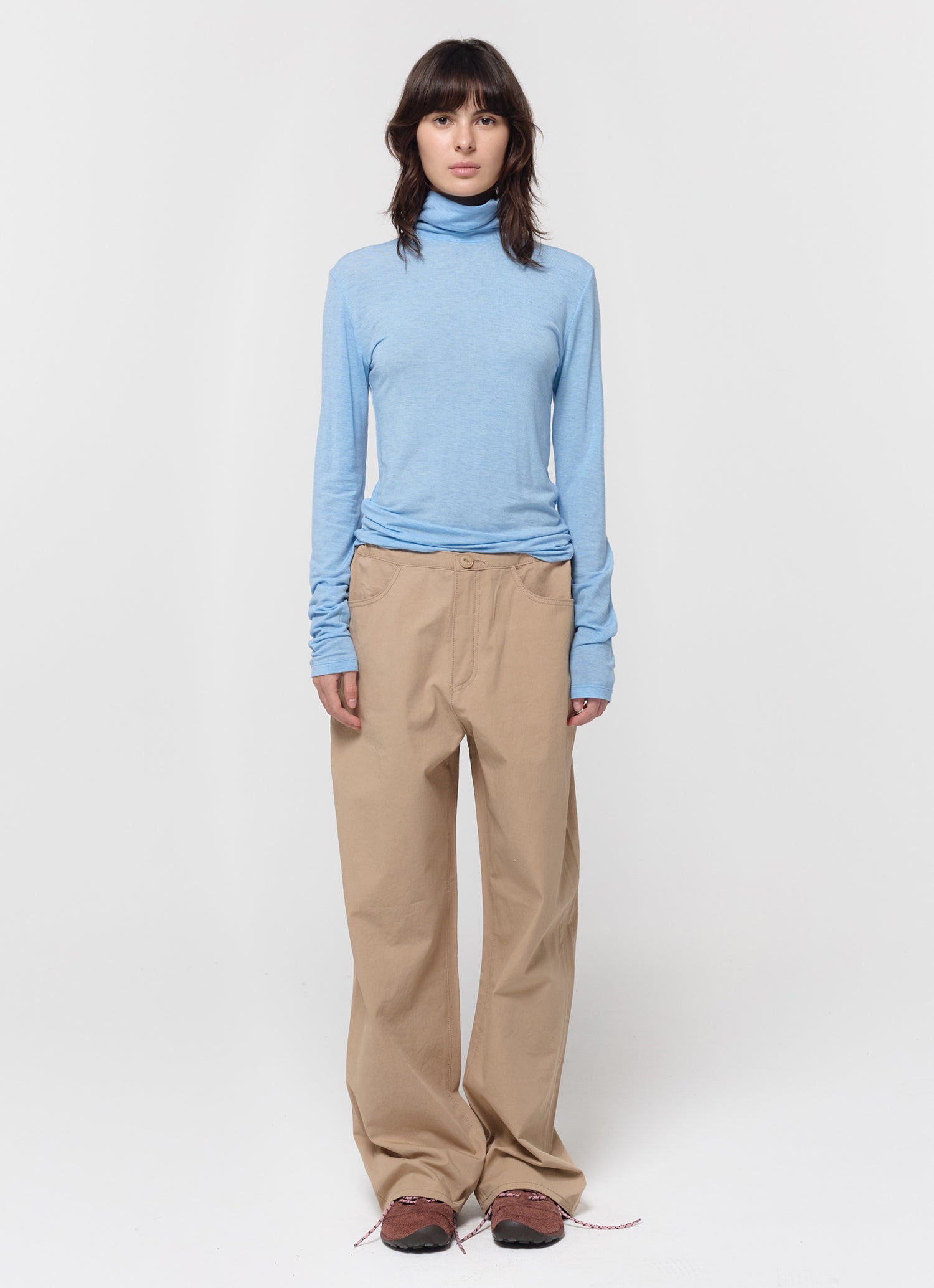 TURTLE NECK SLIM TOP