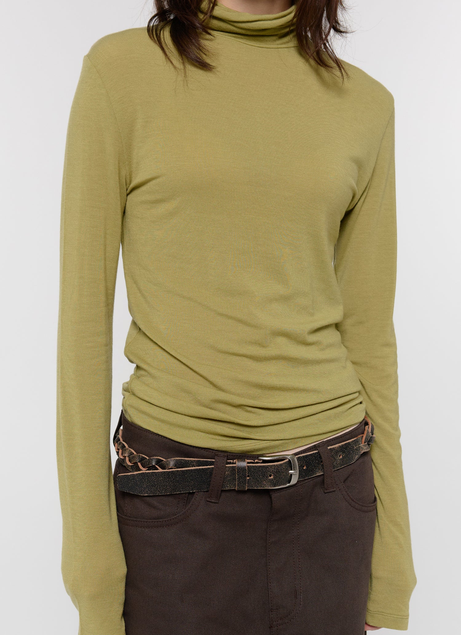 TURTLE NECK SLIM TOP