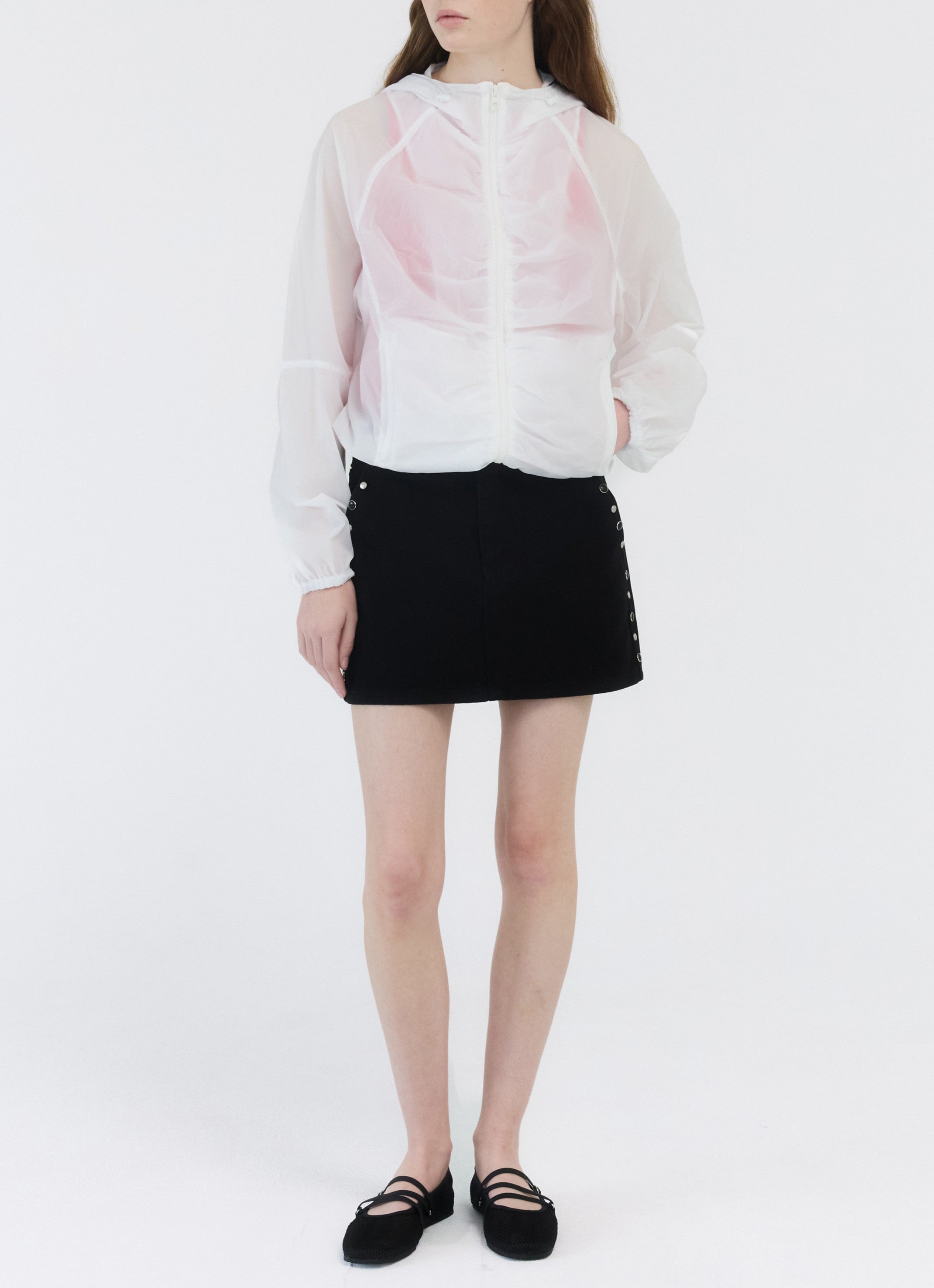 FRONT SHIRRING WINDRUNNER