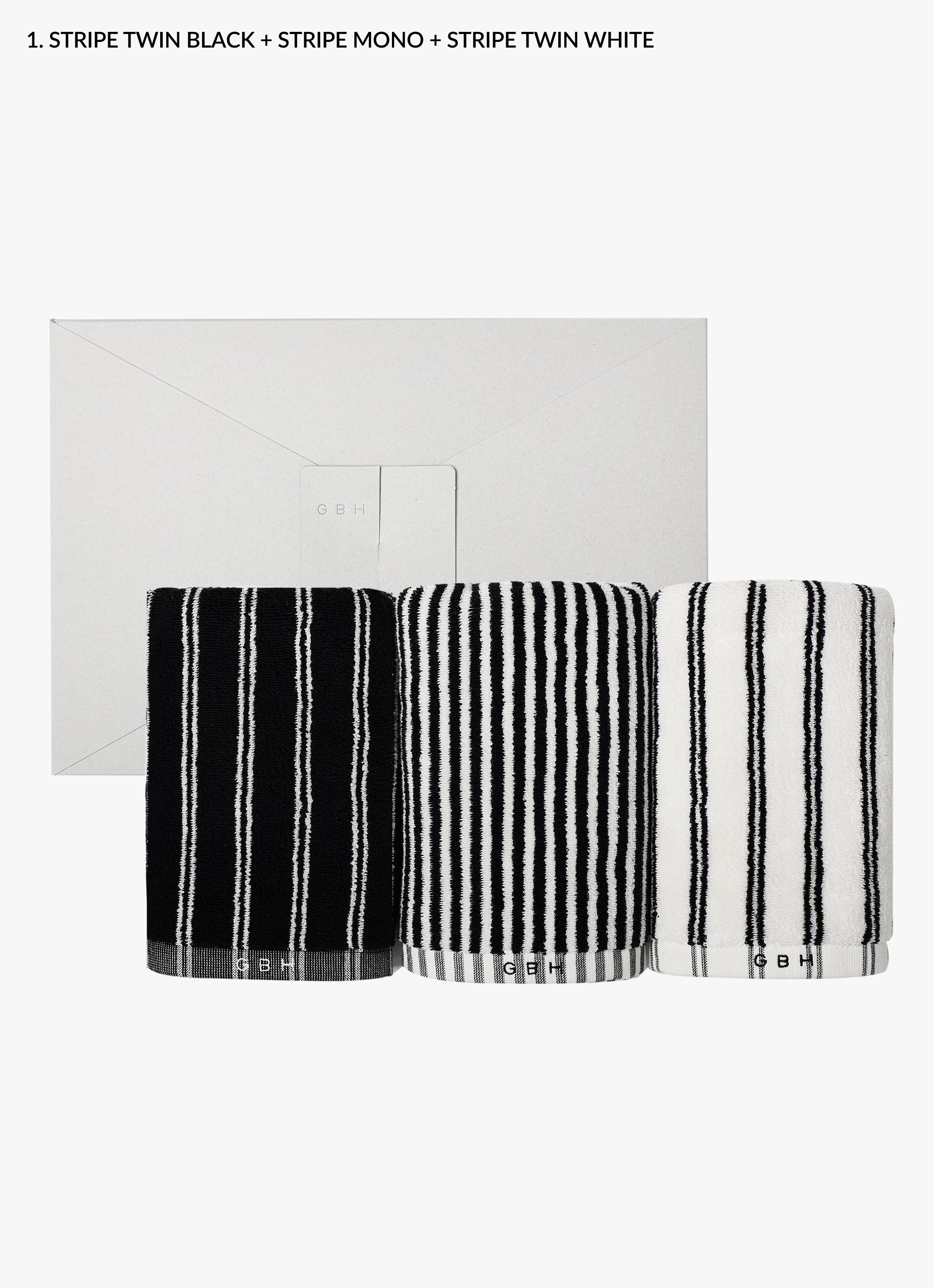 FACE TOWEL / 3P GIFT SET | コットンフェイスタオル 3枚セット | GBH