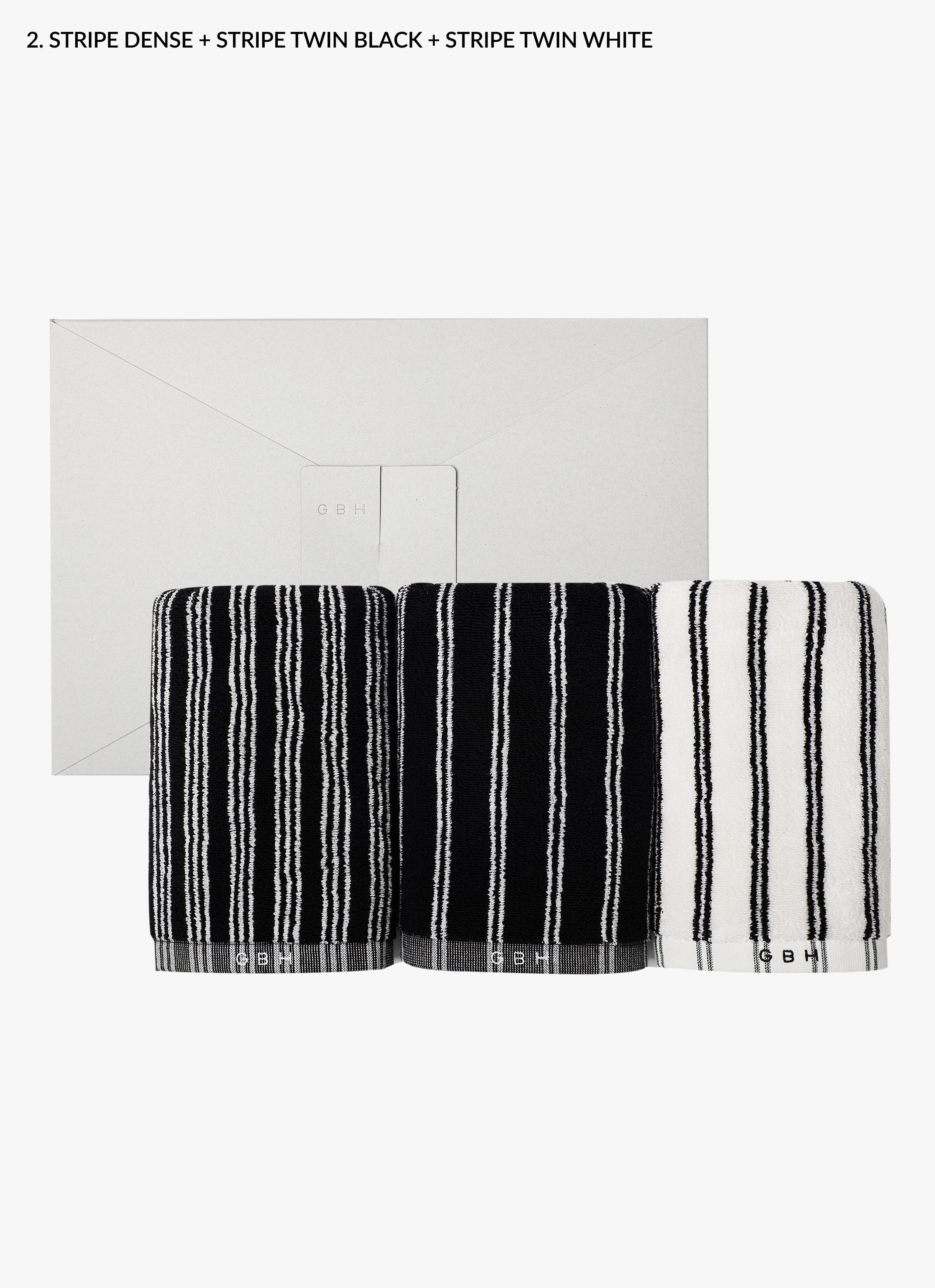 FACE TOWEL / 3P GIFT SET | コットンフェイスタオル 3枚セット | GBH