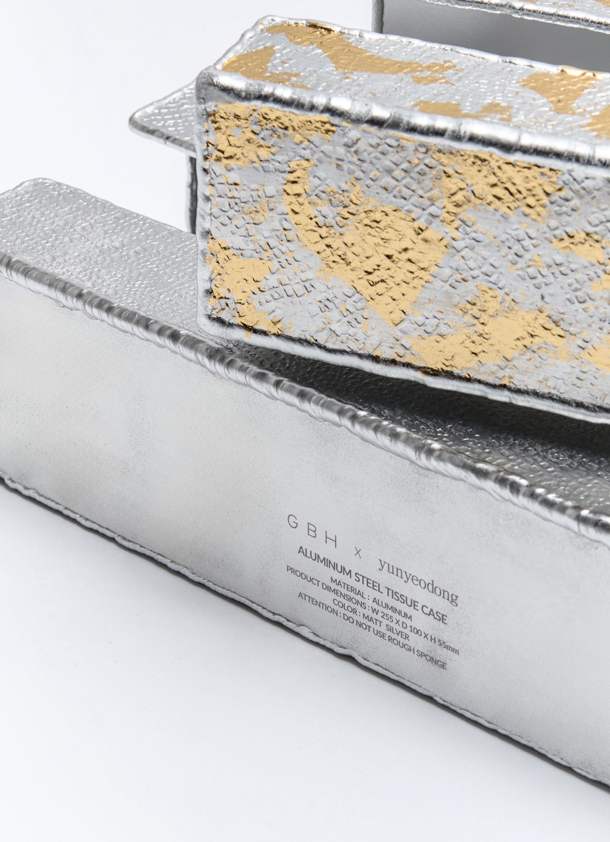 GBH x Yunyeodong ALUMINUM STEEL TISSUE CASE / MATT SILVER