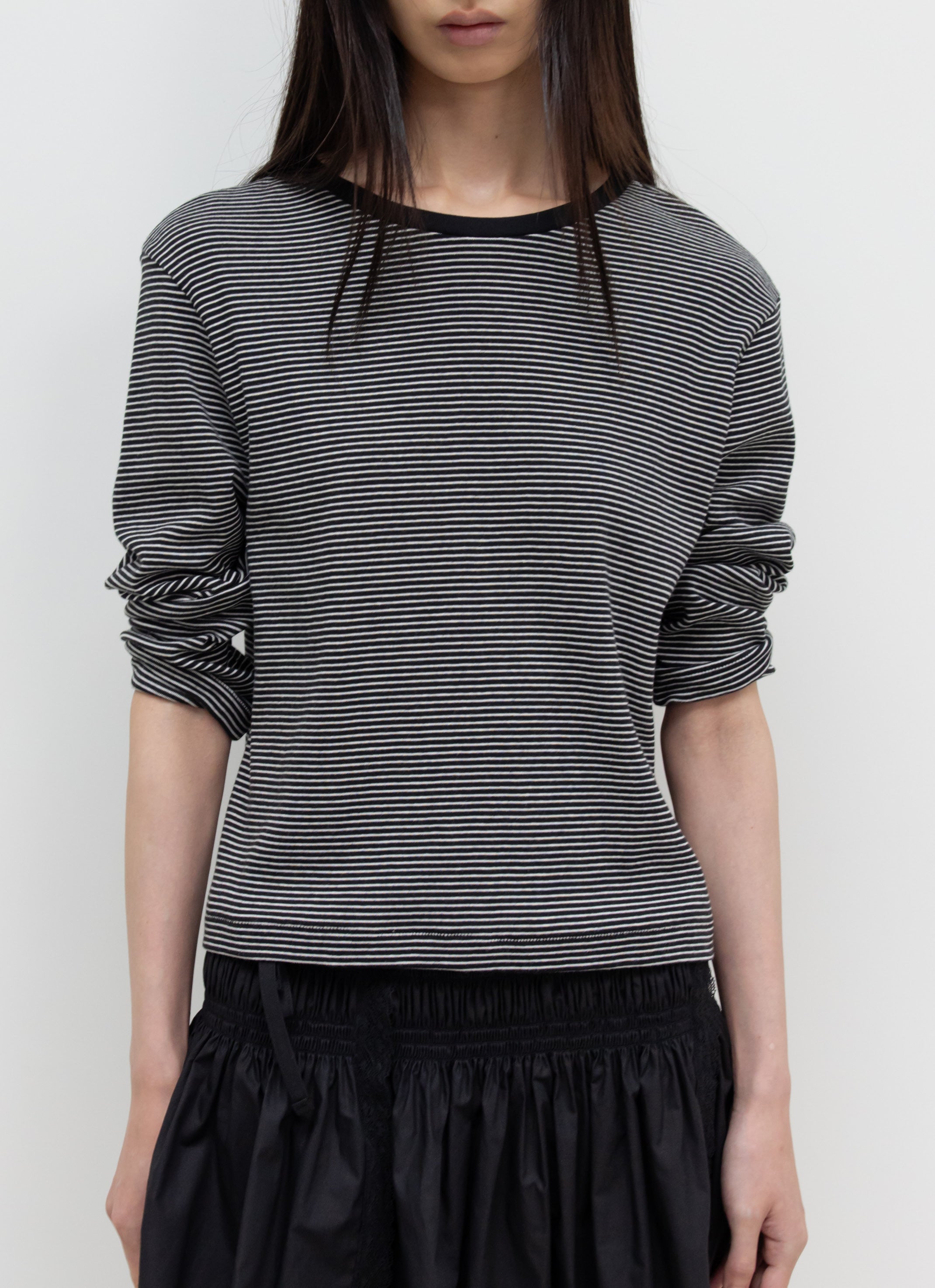 MID SLEEVE STRIPE TOP｜ストライプTシャツ｜GBH Japan