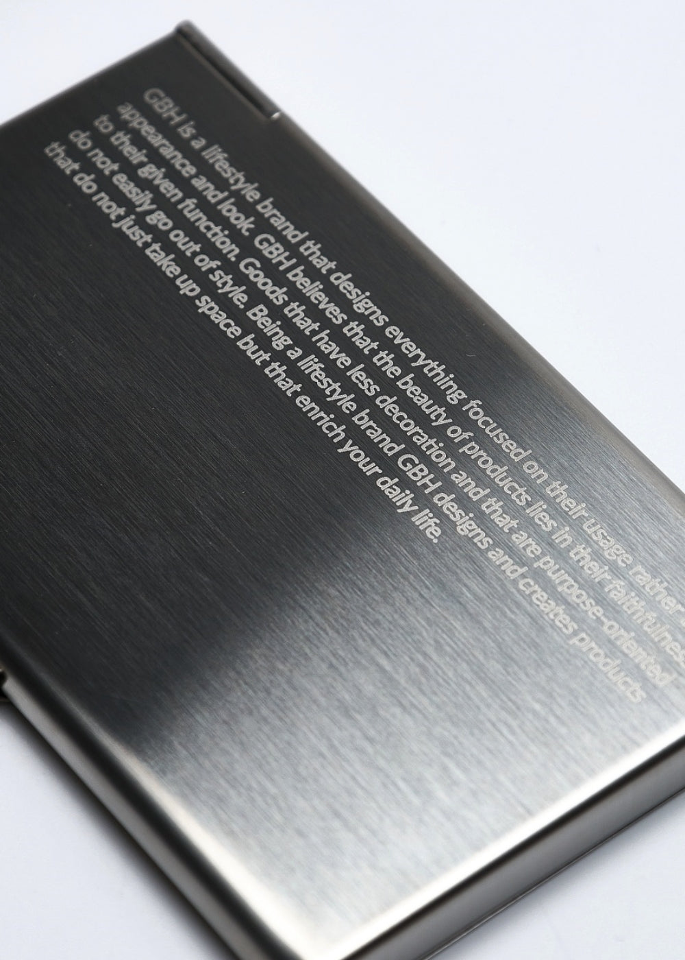 STAINLESS STEEL CARD HOLDER｜カードケース・名刺入れ｜GBH Japan