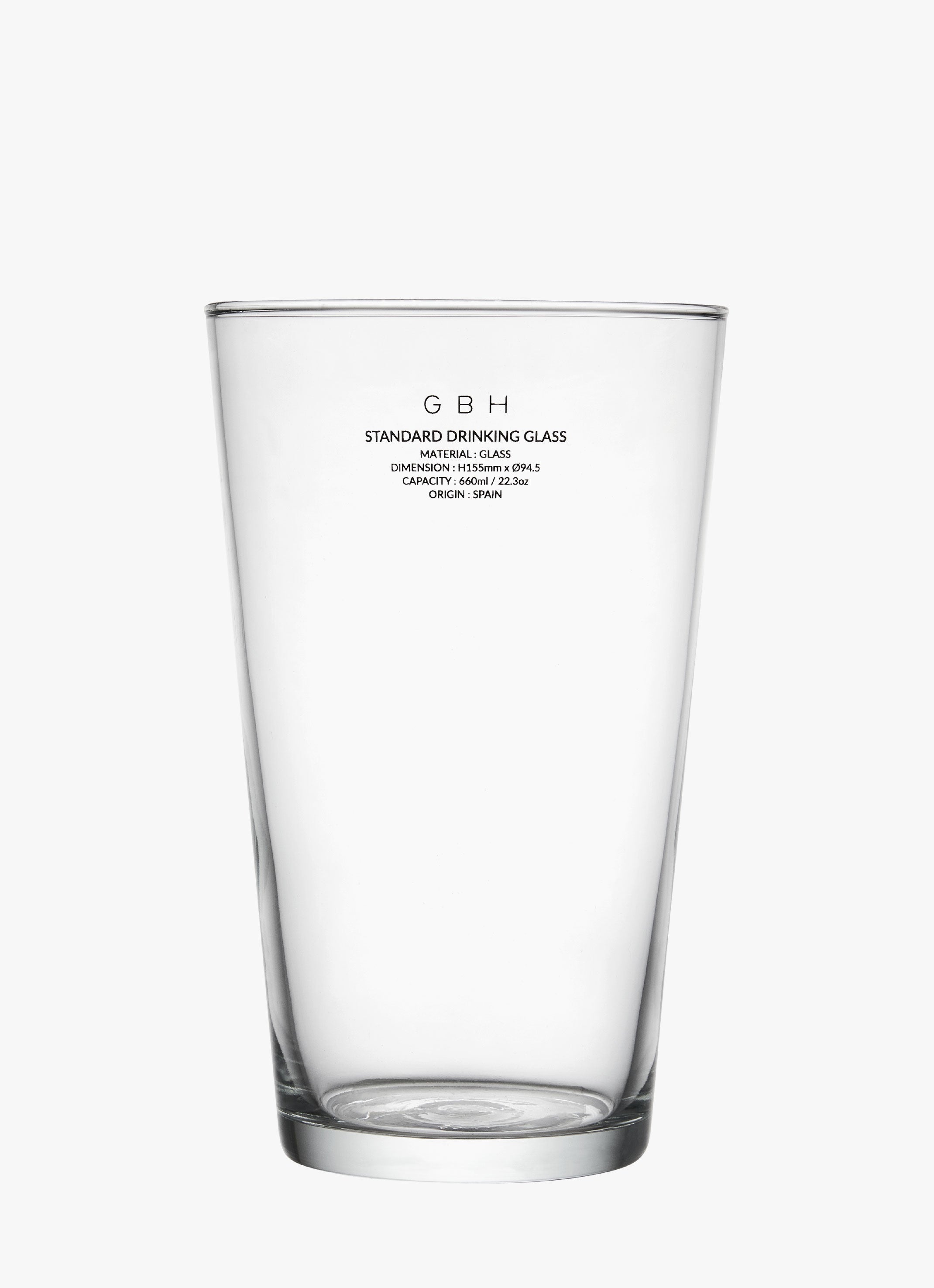 STANDARD DRINKING GLASS｜スタンダードドリンクグラス｜GBH Japan