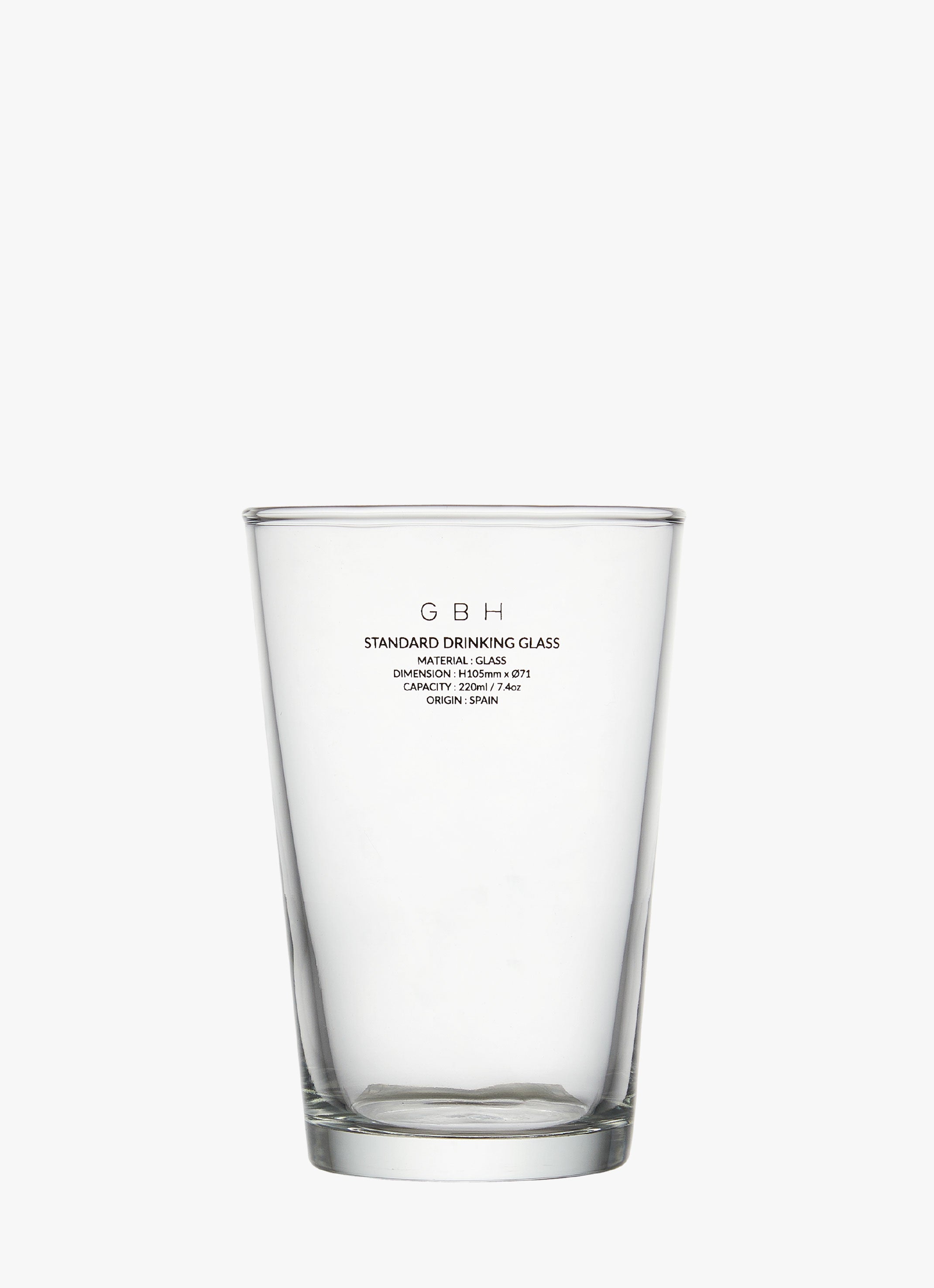 STANDARD DRINKING GLASS