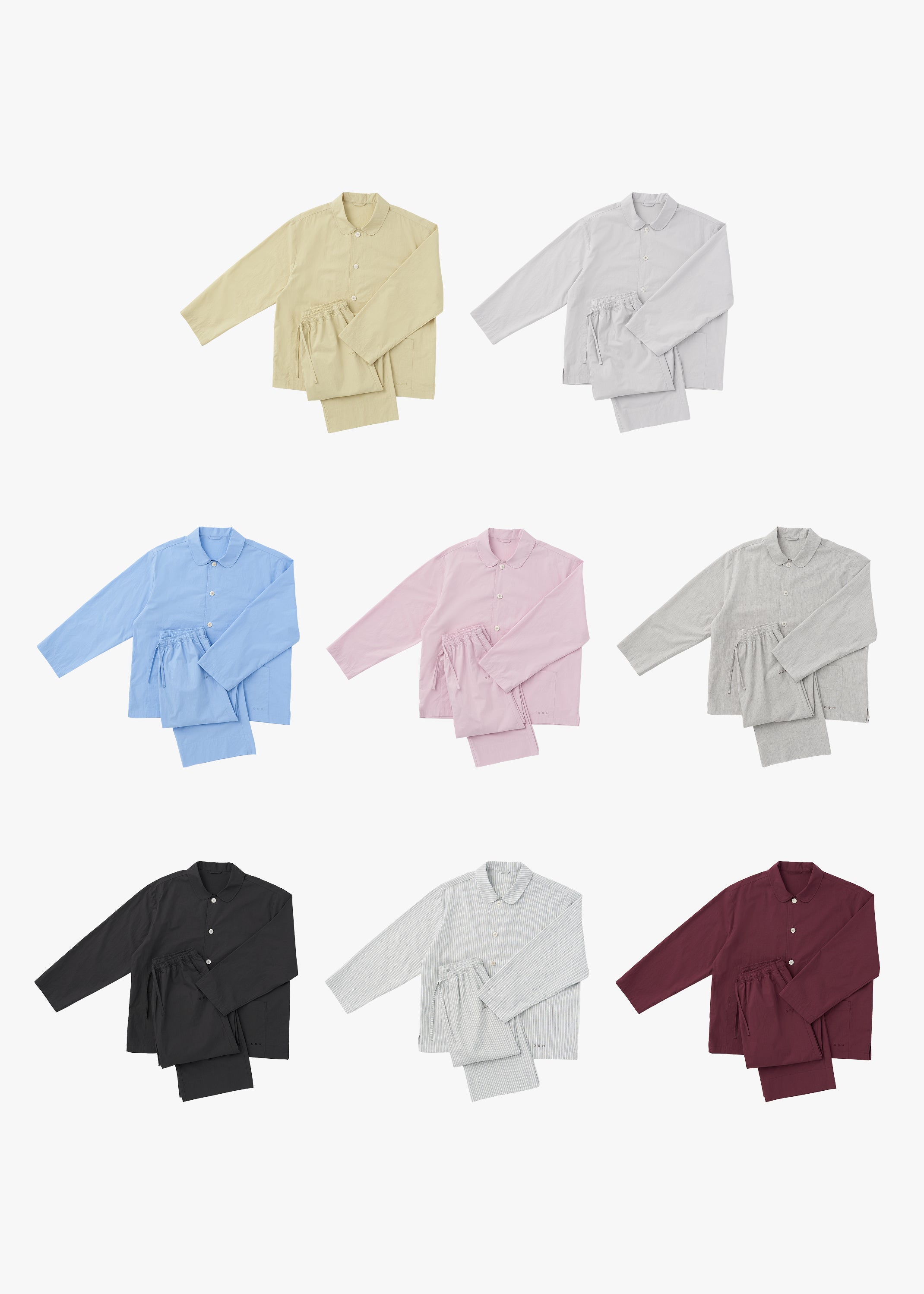 GBH HOME PAJAMAS LONG SET (8 COLORS, 4 SIZES)