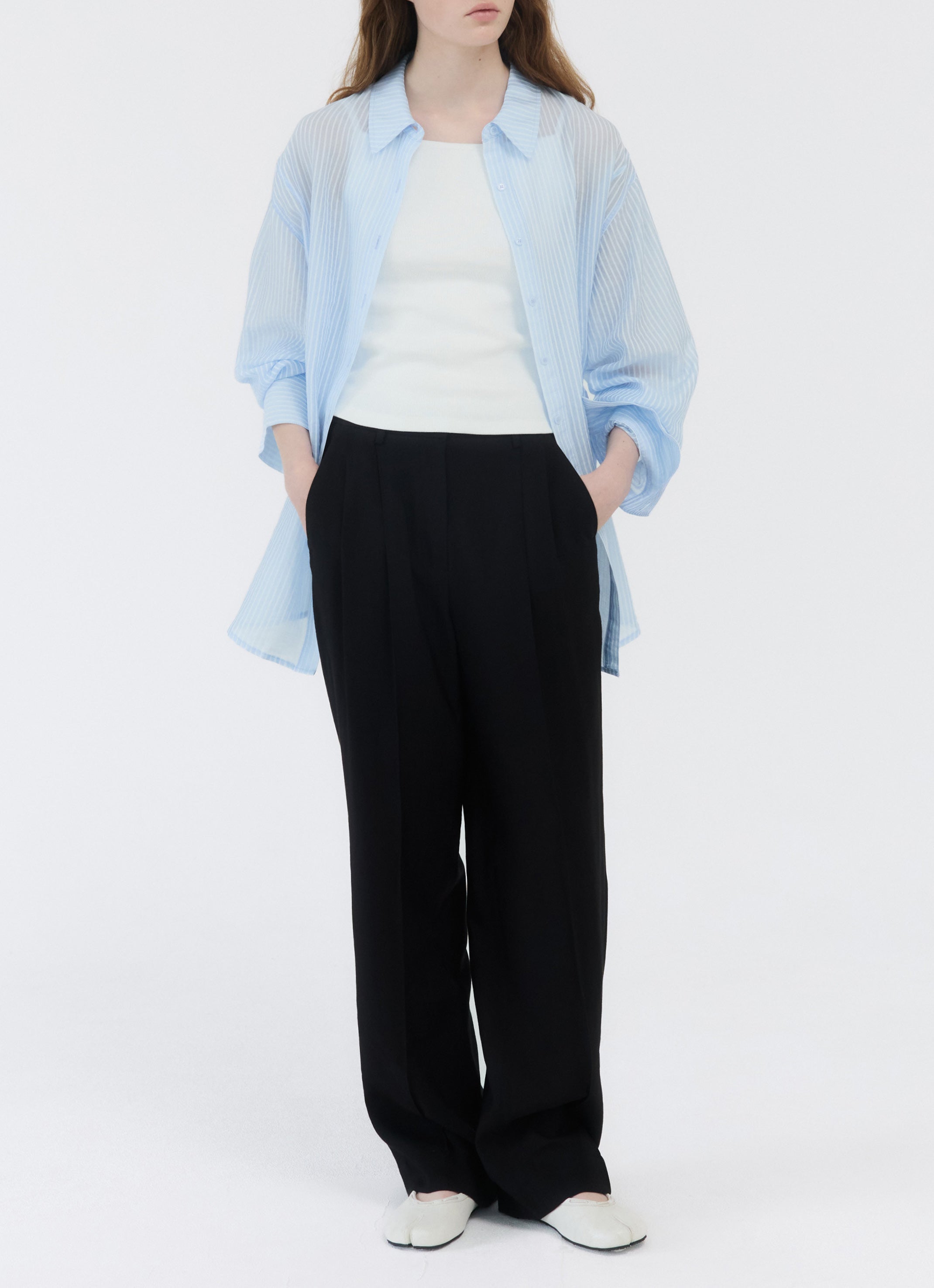 TWO-TUCK WIDE PANTS