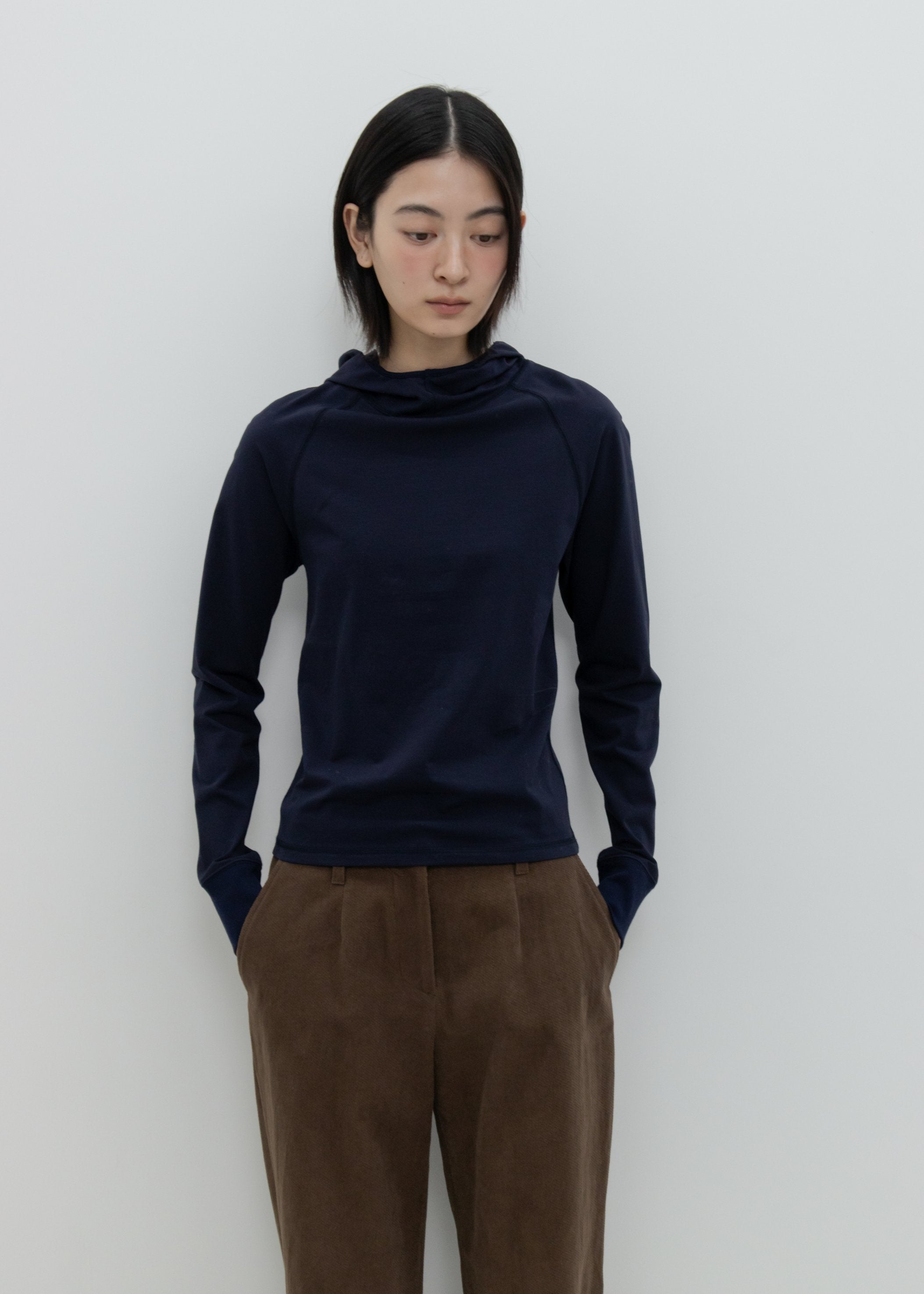 トップス lgb129 トップス lgb129 Vintage Rib Boatneck T-shirt With Lettuce