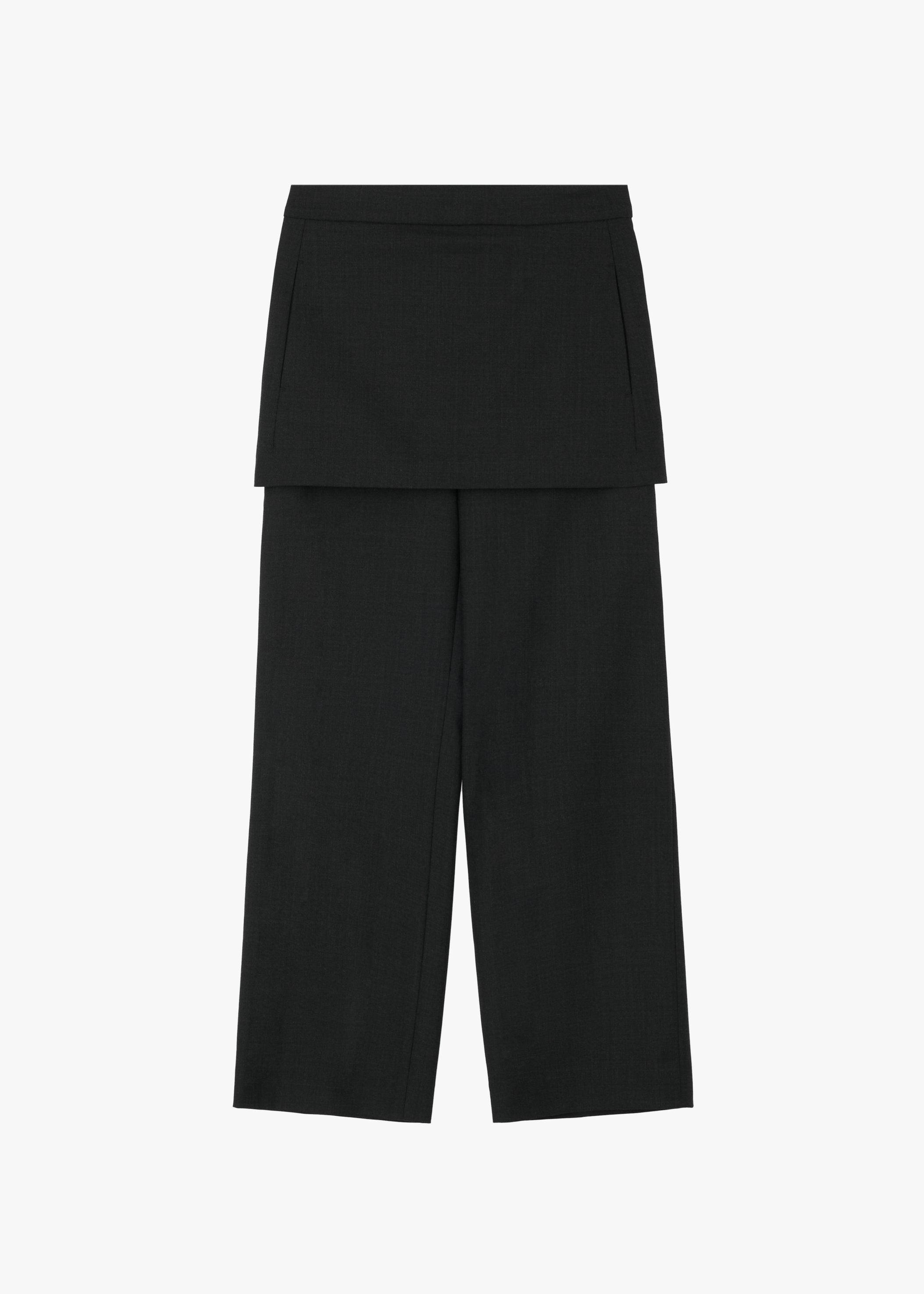 LAYERED SKIRT PANTS