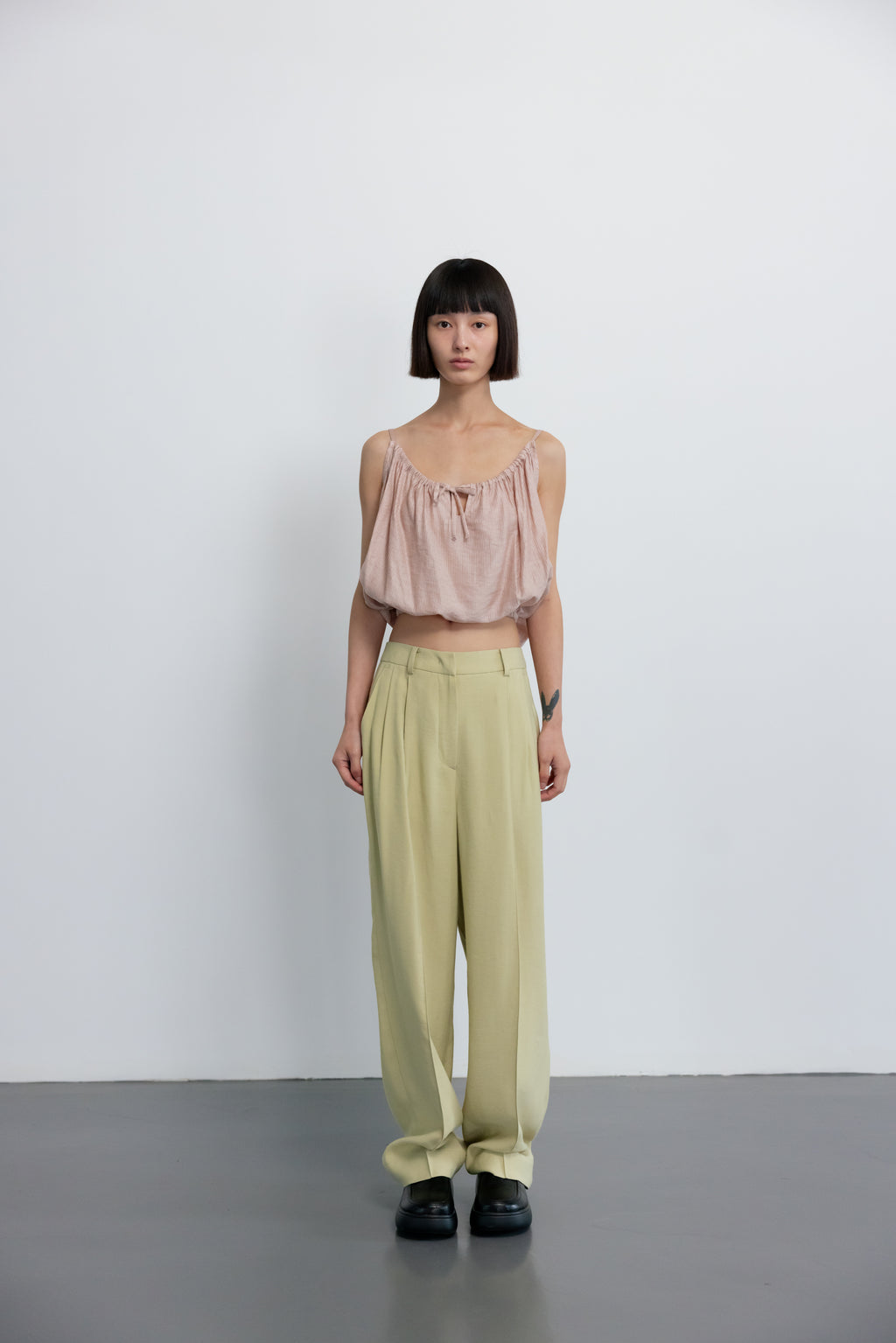 br>《wjk》2-tuck wide trousers（5419ds54）2025S/S【後払決済不可】 うく
