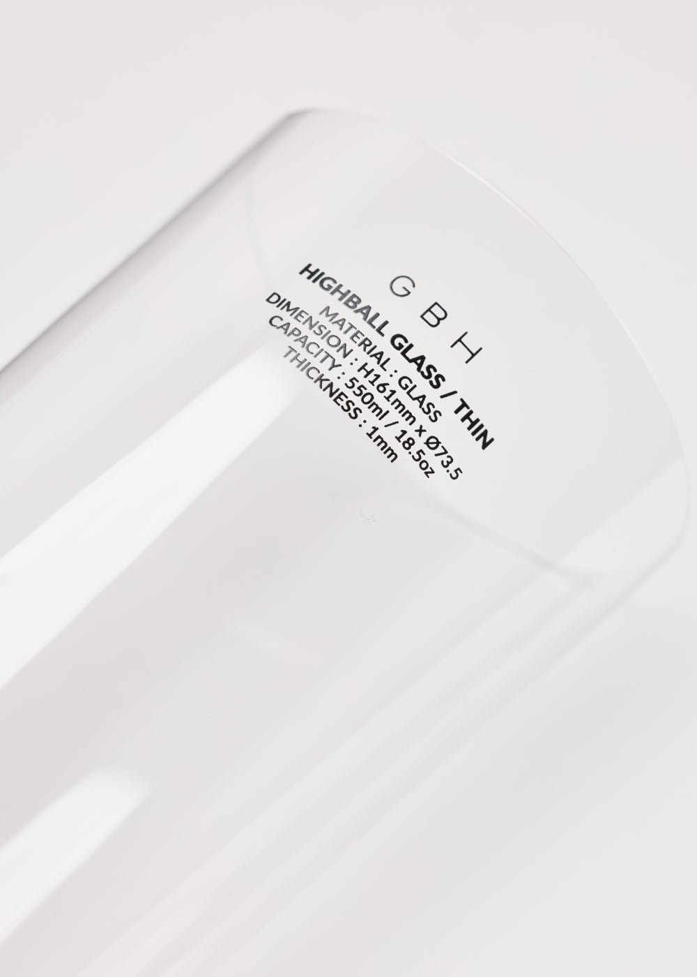 HIGHBALL GLASS / THIN｜薄口ハイボールグラス｜GBH Japan
