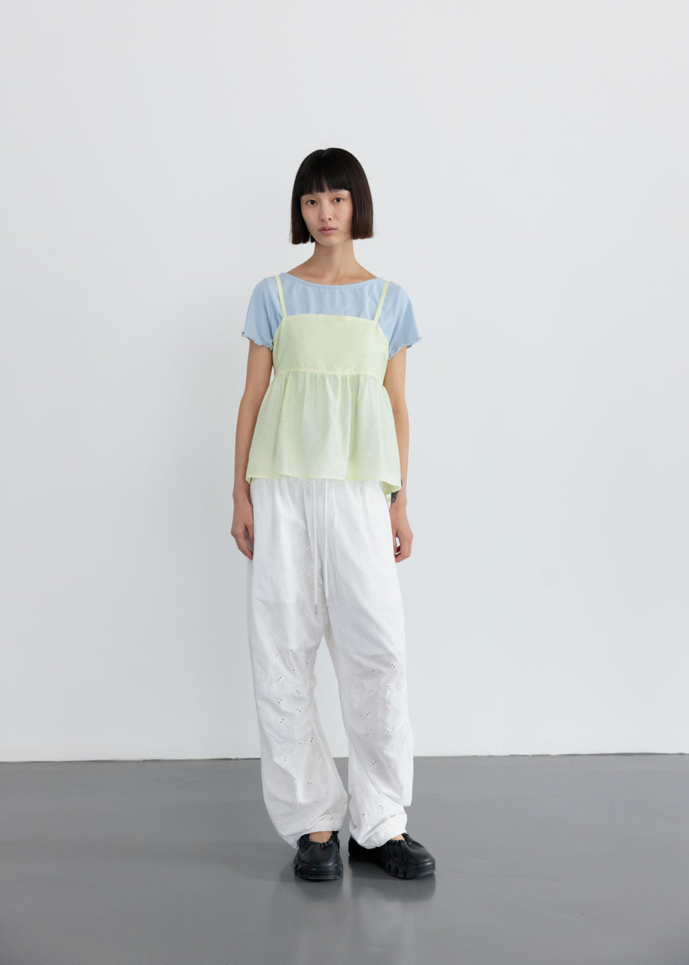 LACE PARACHUTE PANTS