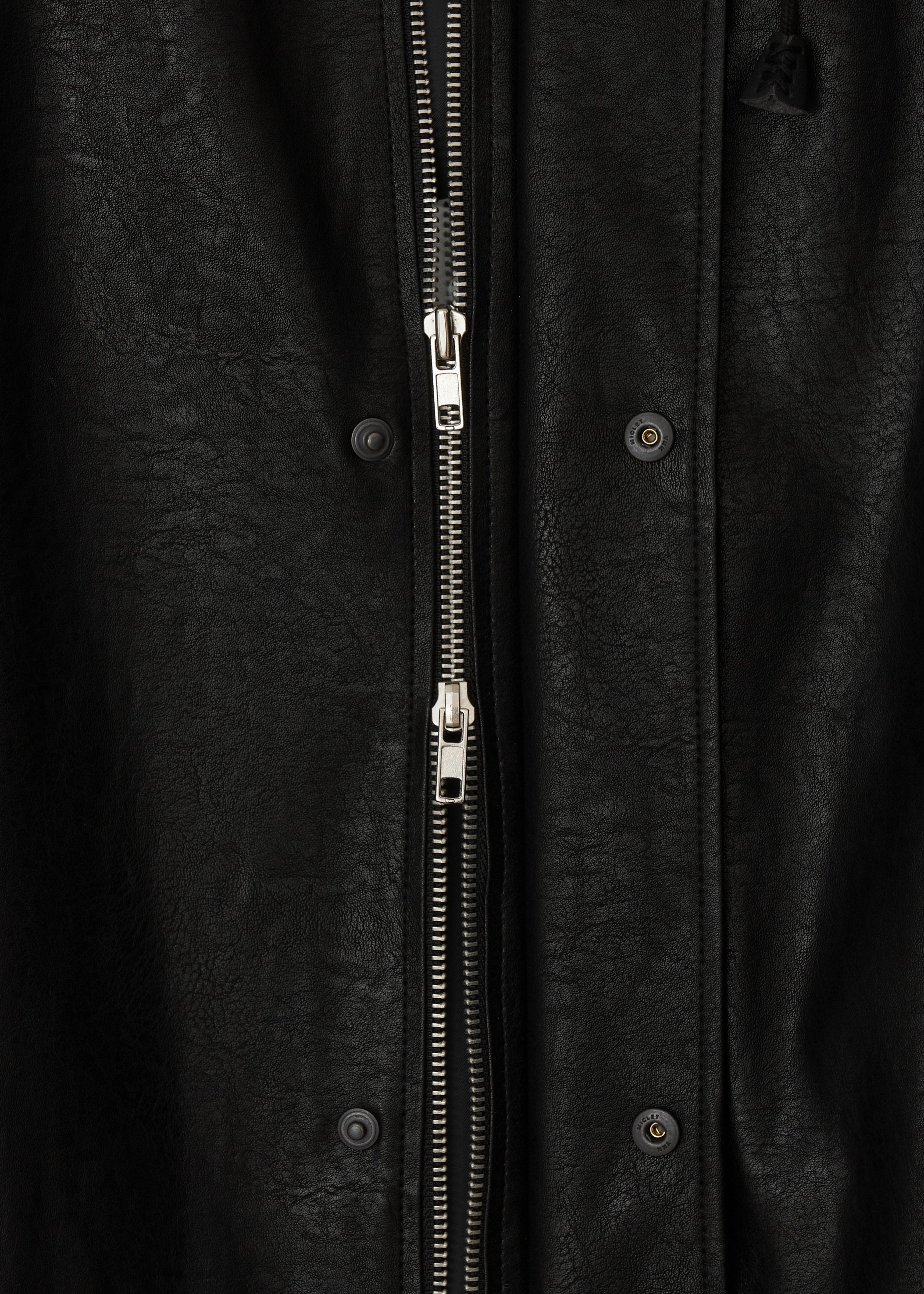 HUNTING FAUX LEATHER JACKET