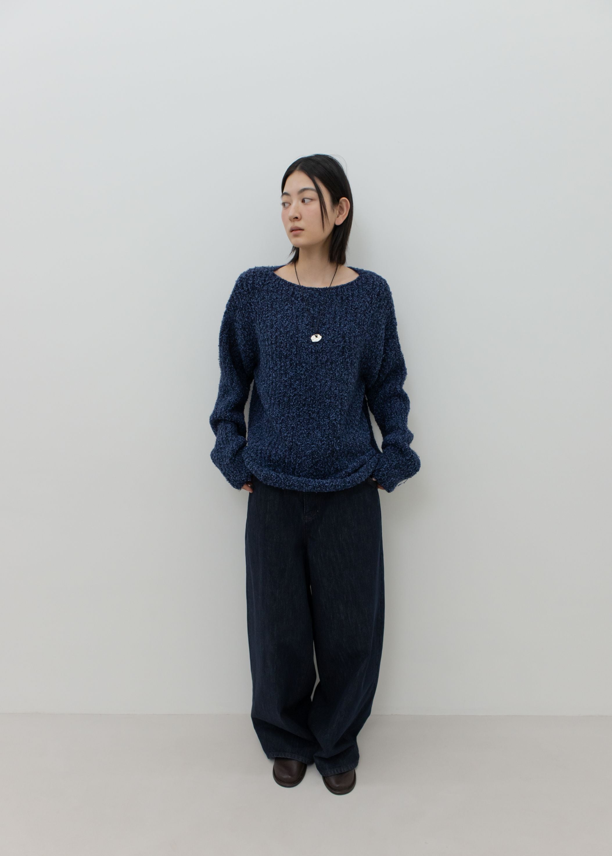 BOATNECK LOOSE FIT KNIT