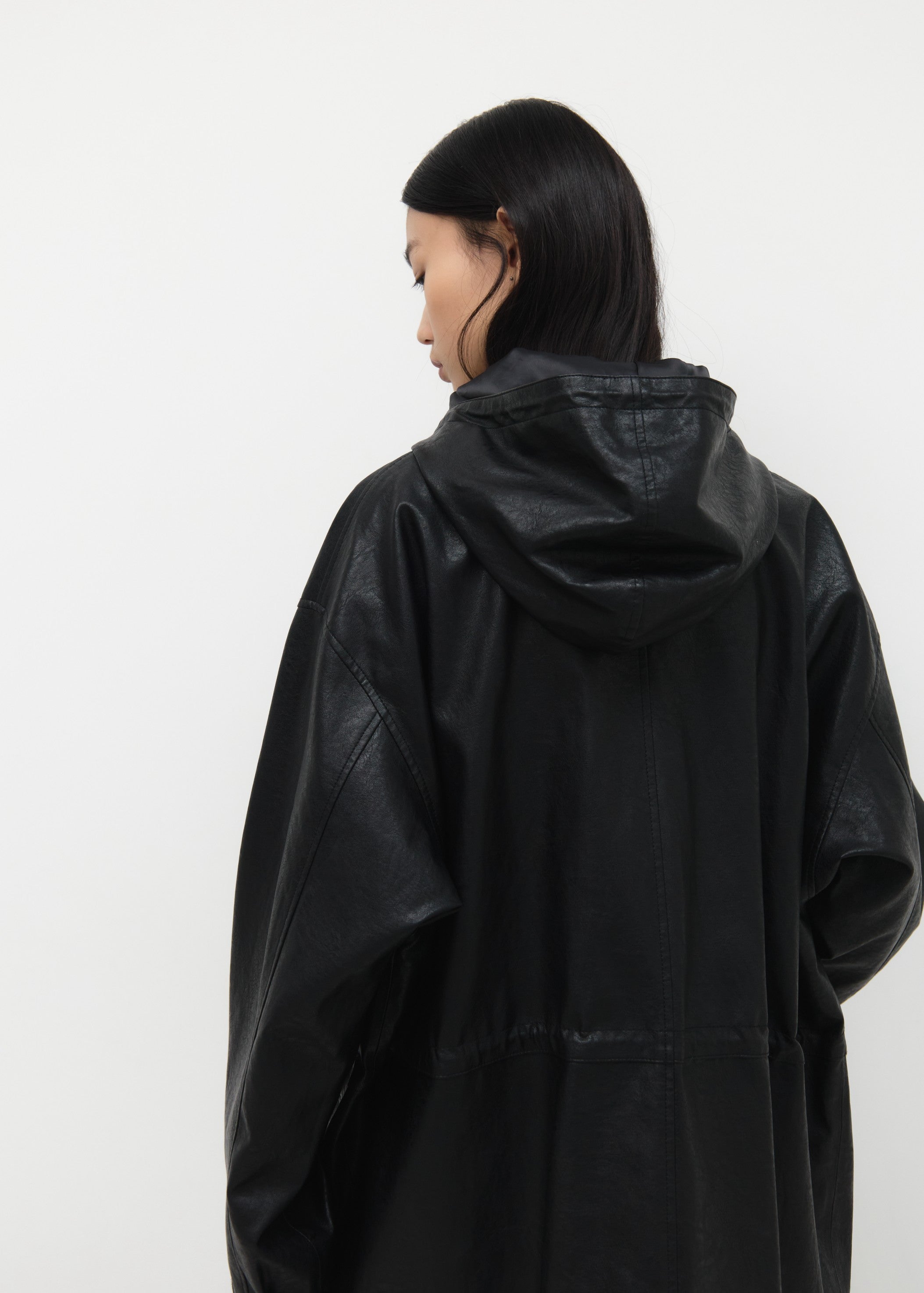 HUNTING FAUX LEATHER JACKET